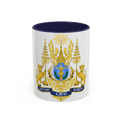 Royal arms of Cambodia - Accent Coffee Mug-11oz-Navy-Go Mug Yourself