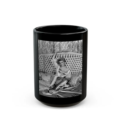 Kim Novak #196 (Vintage Female Icon) Black Coffee Mug-15oz-Go Mug Yourself