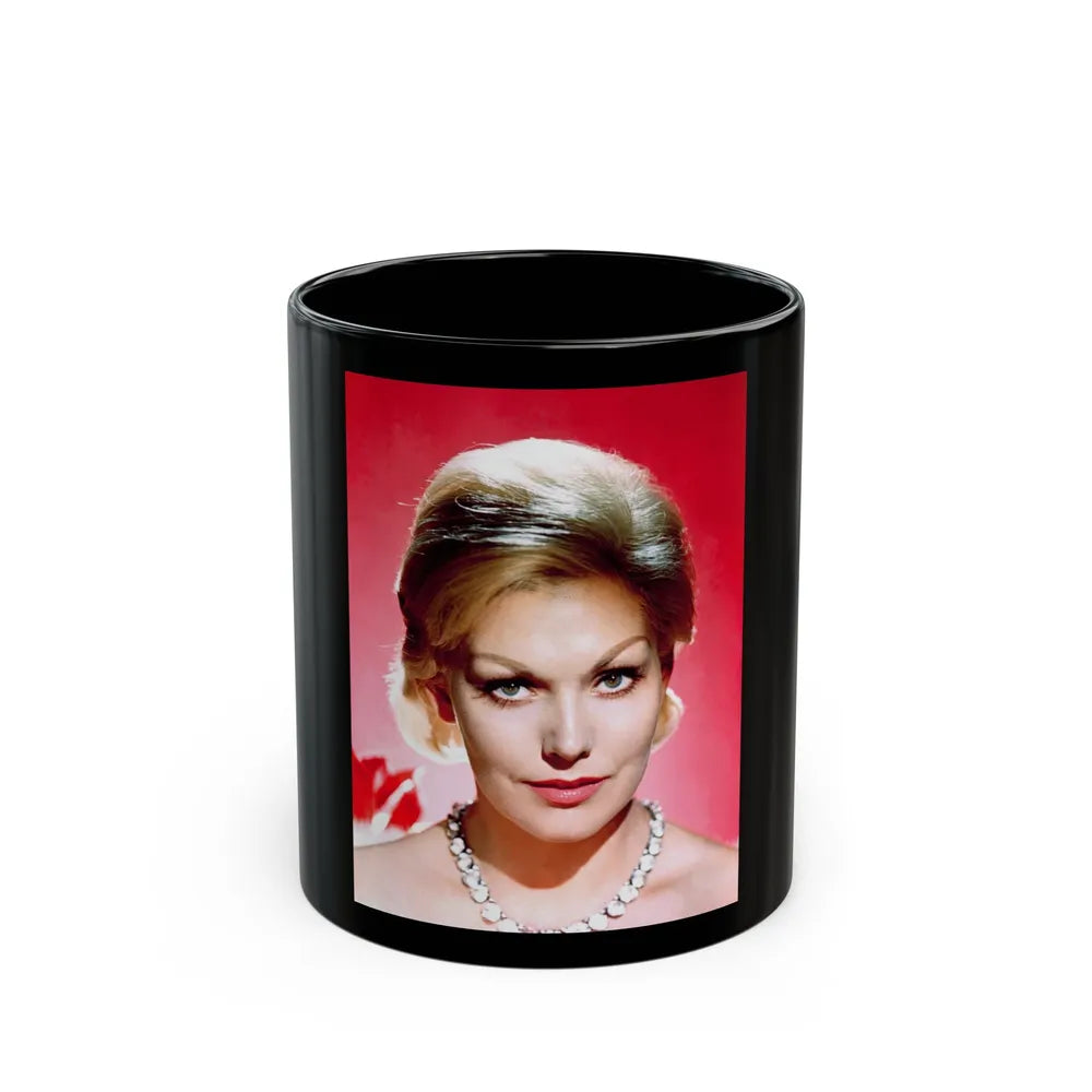 Kim Novak #336 (Vintage Female Icon) Black Coffee Mug-11oz-Go Mug Yourself