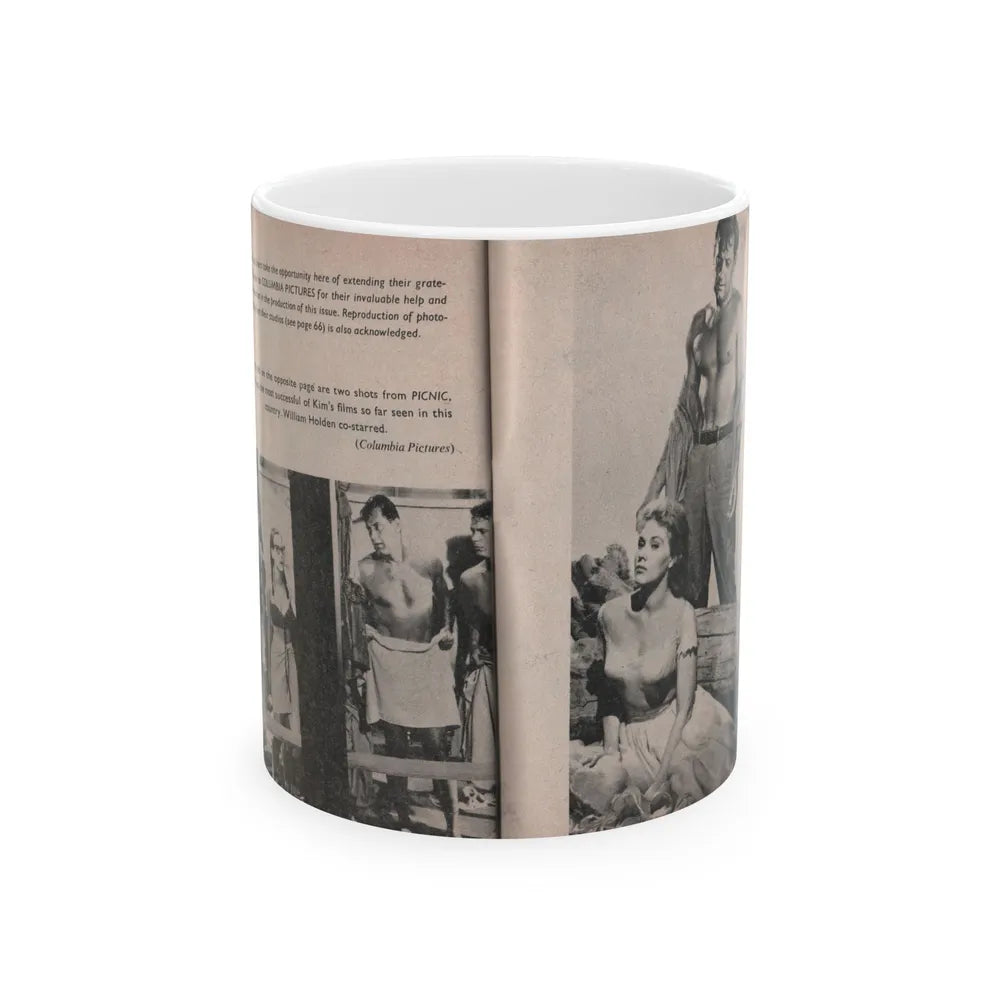 Kim Novak #165 - Scanned Mag. 66 Photos (Vintage Female Icon) White Coffee Mug-11oz-Go Mug Yourself