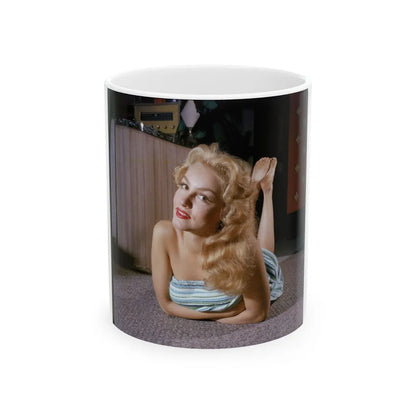 Julie Newmar #251 (Vintage Female Icon) White Coffee Mug-11oz-Go Mug Yourself