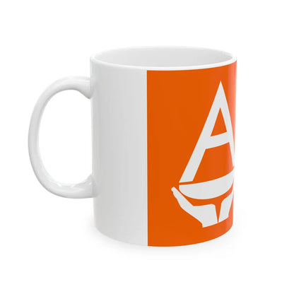 Proposed flag of Antarctica Whitney Smith - White Coffee Mug-Go Mug Yourself