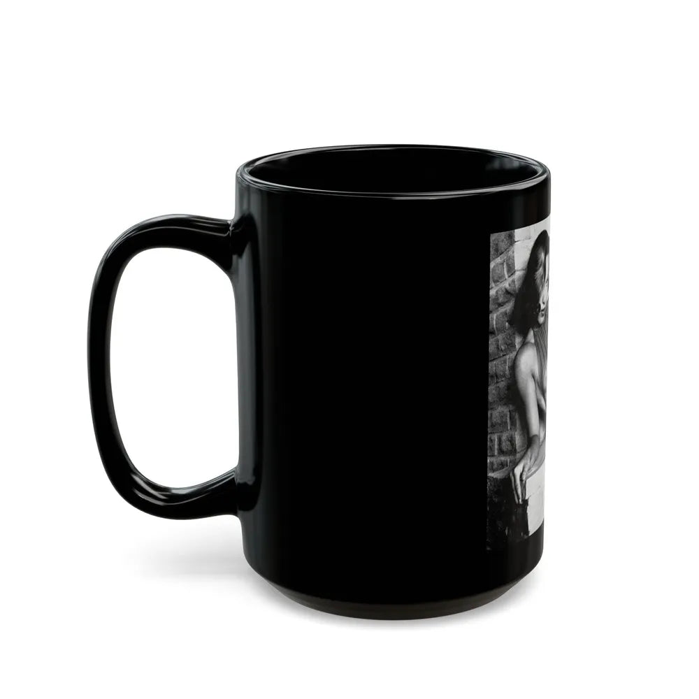 Dawn Richard #17 - See through top (Vintage Female Icon) Black Coffee Mug-Go Mug Yourself