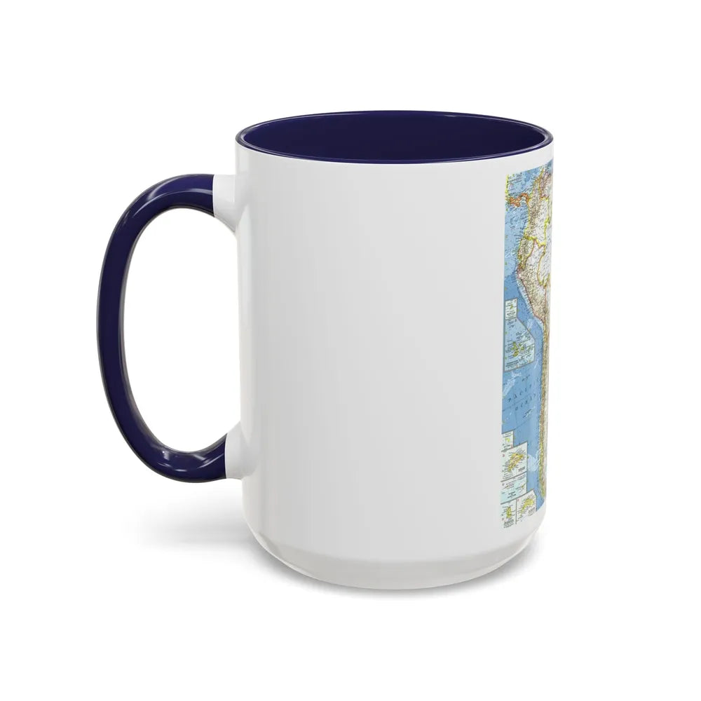 South America (1960) (Map) Accent Coffee Mug-Go Mug Yourself