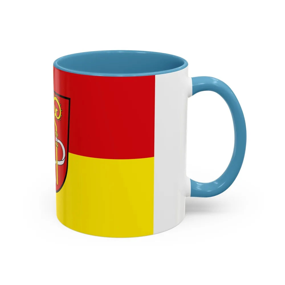 Flag of Biberach Germany - Accent Coffee Mug-Go Mug Yourself