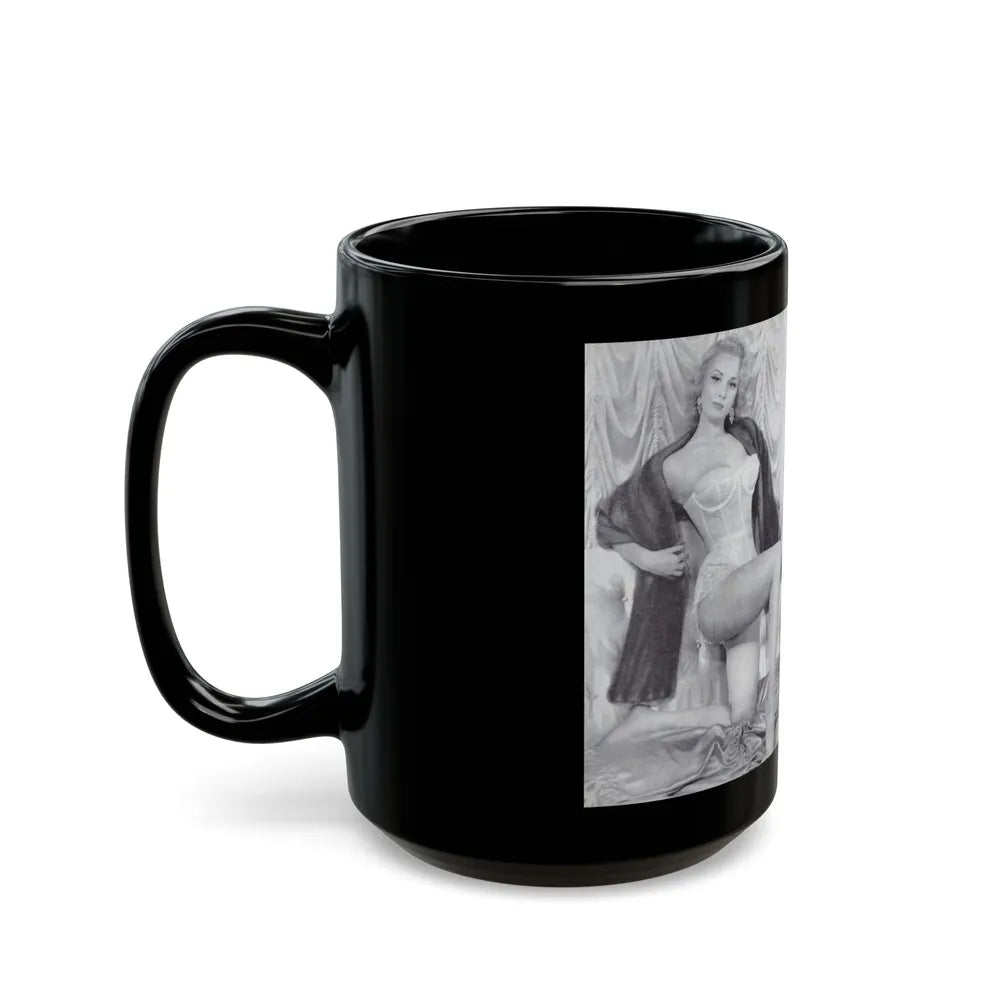 Norma Sykes #136 - 66 PHOTOGRAPHS OF Sabrina U.K. Pocket Mag. Front Cover Pages 2 & 3 (Vintage Female Icon) Black Coffee Mug-Go Mug Yourself