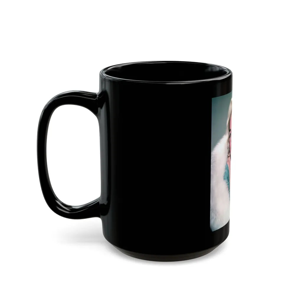 Jayne Mansfield #267 (Vintage Female Icon) Black Coffee Mug-Go Mug Yourself