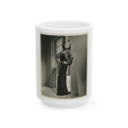 Fay Wray #124 (Vintage Female Icon) White Coffee Mug-15oz-Go Mug Yourself