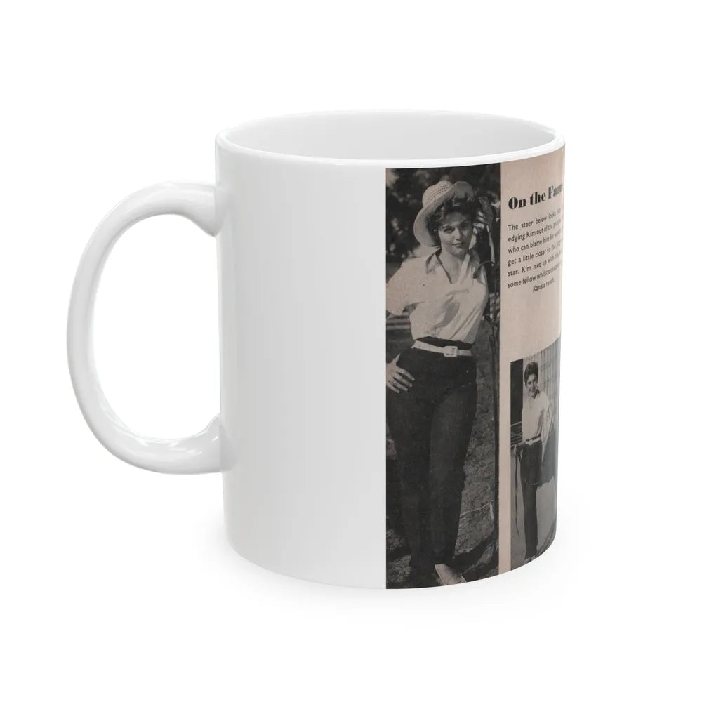 Kim Novak #151 - Scanned Mag. 66 Photos (Vintage Female Icon) White Coffee Mug-Go Mug Yourself