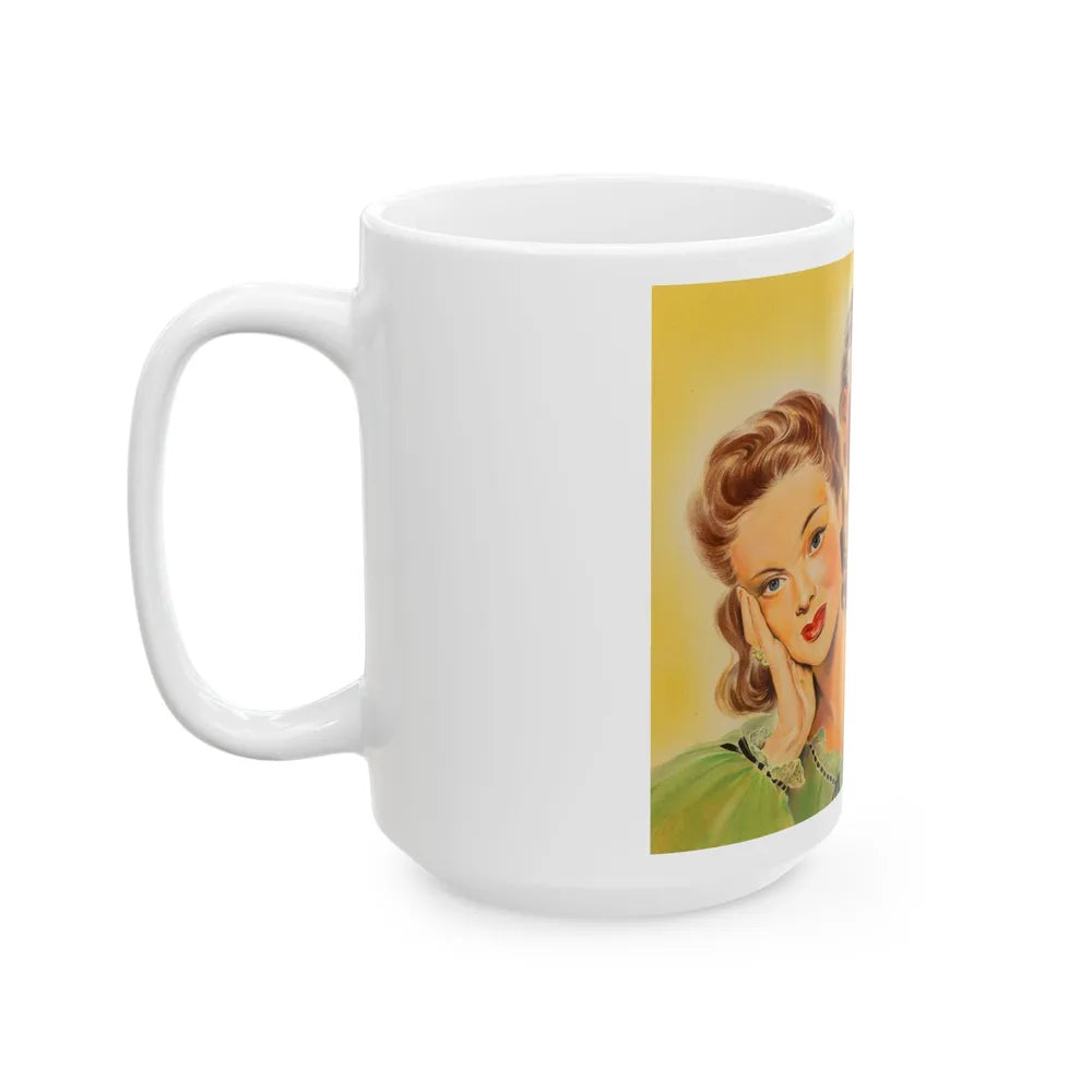 Disapproving Father, advertisement - White Coffee Mug-Go Mug Yourself