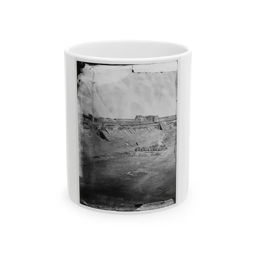 Fort Pulaski, Ga. Interior View Of Rear Parapet (U.S. Civil War) White Coffee Mug-11oz-Go Mug Yourself