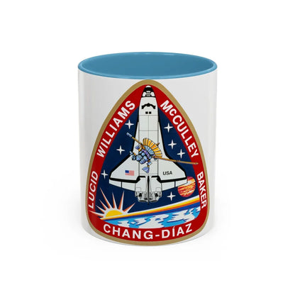 STS 34 (NASA) Accent Coffee Mug-11oz-Light Blue-Go Mug Yourself