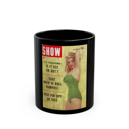 Jayne Mansfield #135 - Mag. Cover (Vintage Female Icon) Black Coffee Mug-11oz-Go Mug Yourself