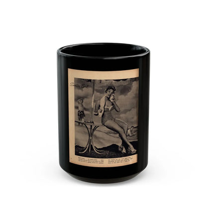 Kim Novak #341 2 (Vintage Female Icon) Black Coffee Mug-15oz-Go Mug Yourself