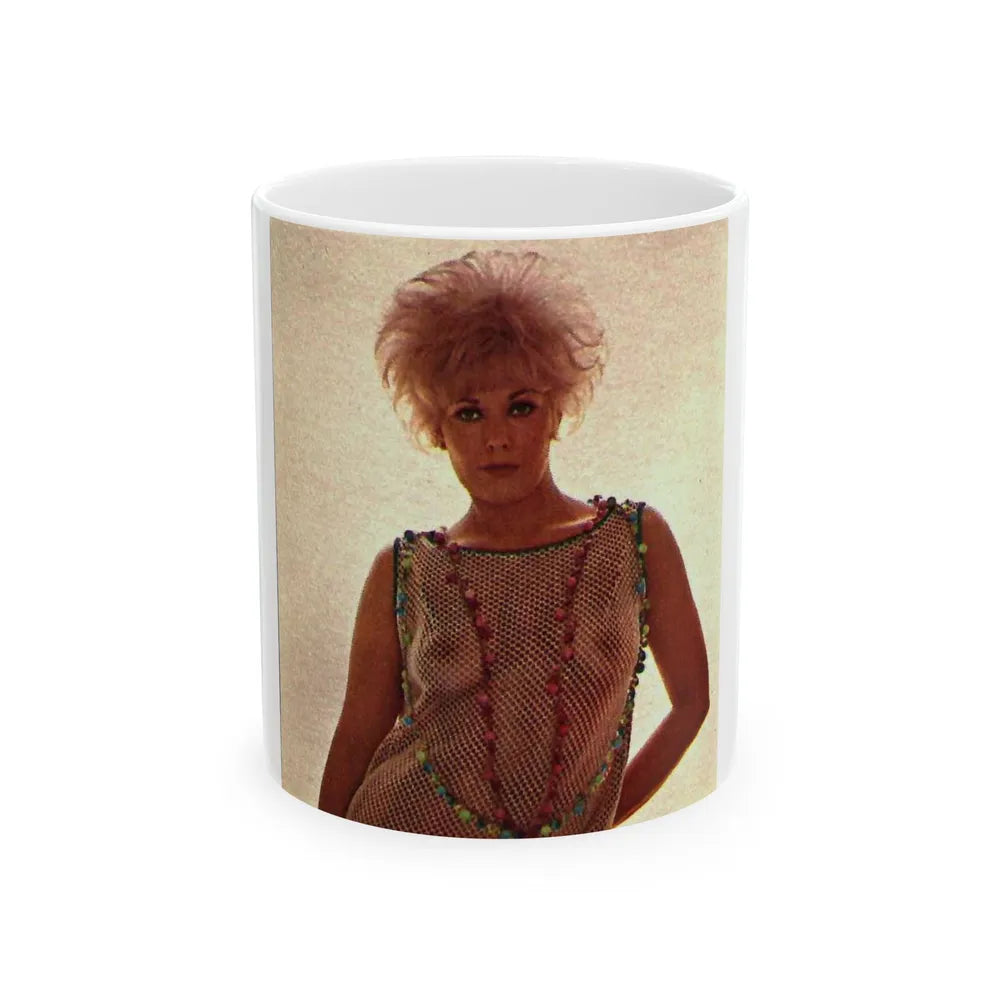 Kim Novak #210 - See through top (Vintage Female Icon) White Coffee Mug-11oz-Go Mug Yourself