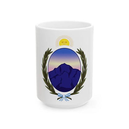 Coat of Arms La Rioja Argentina - White Coffee Mug-15oz-Go Mug Yourself