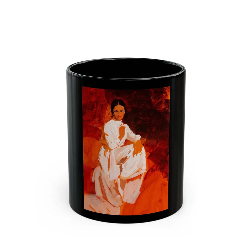 Elegant Woman - Black Coffee Mug-11oz-Go Mug Yourself