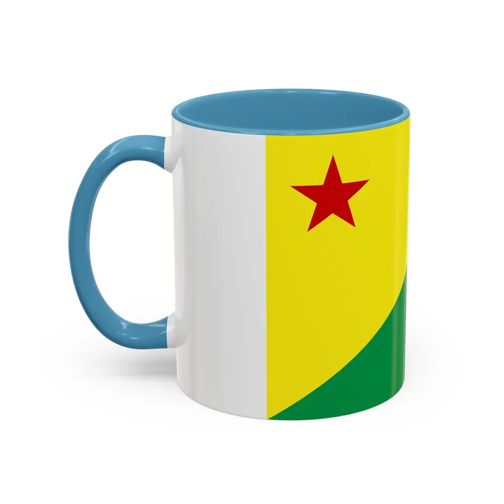 Flag of Acre Brazil - Accent Coffee Mug-Go Mug Yourself