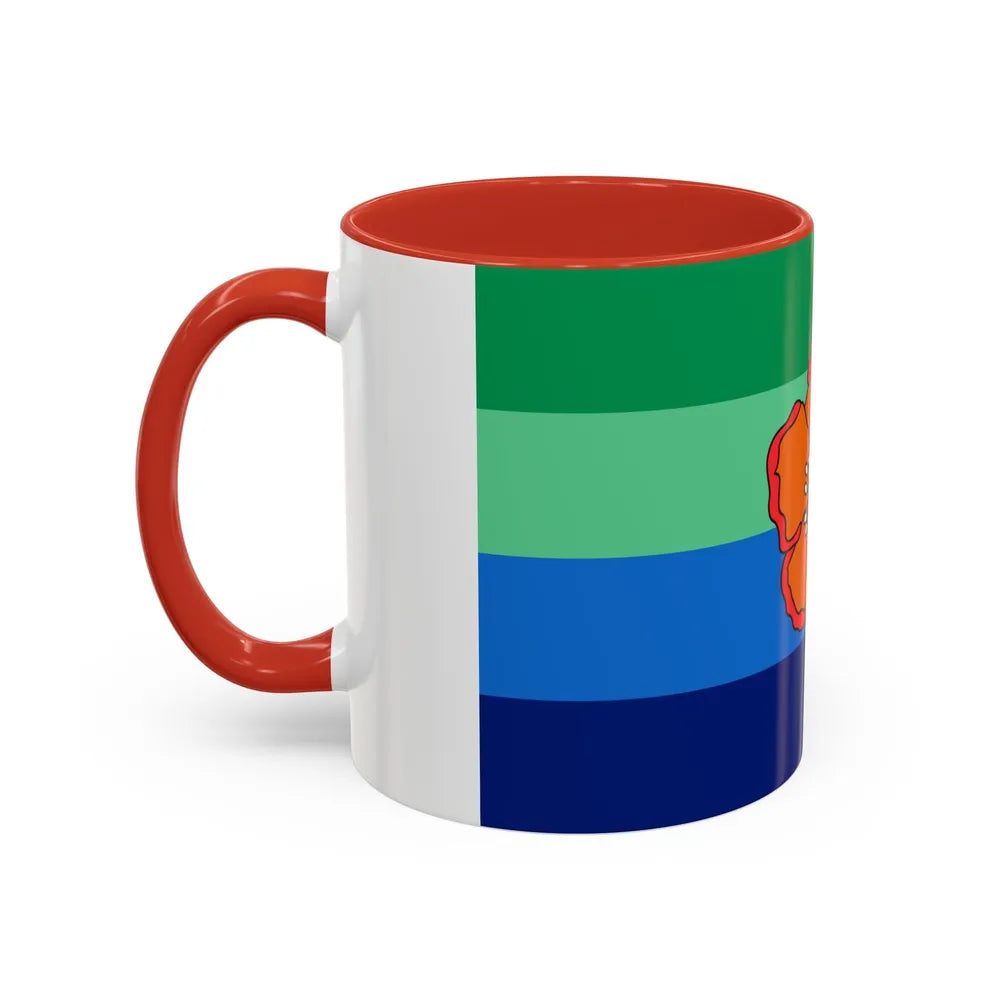 Flag of Angaur Palau - Accent Coffee Mug-Go Mug Yourself