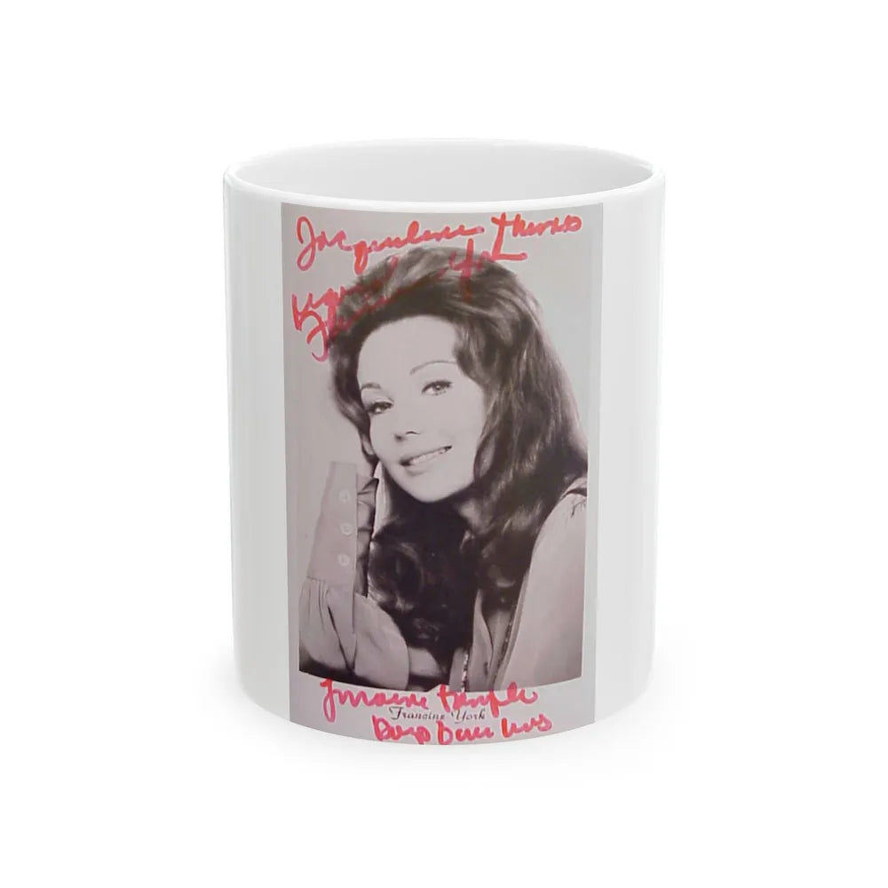 Francine York #17 (Vintage Female Icon) White Coffee Mug-11oz-Go Mug Yourself