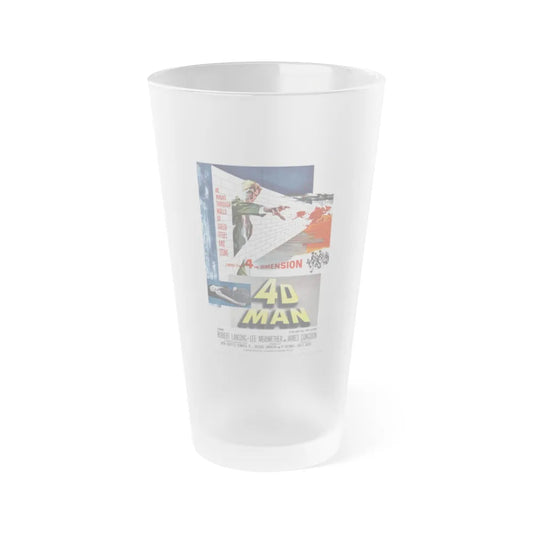 4D MAN 1959 Movie Poster - Frosted Pint Glass 16oz-Go Mug Yourself