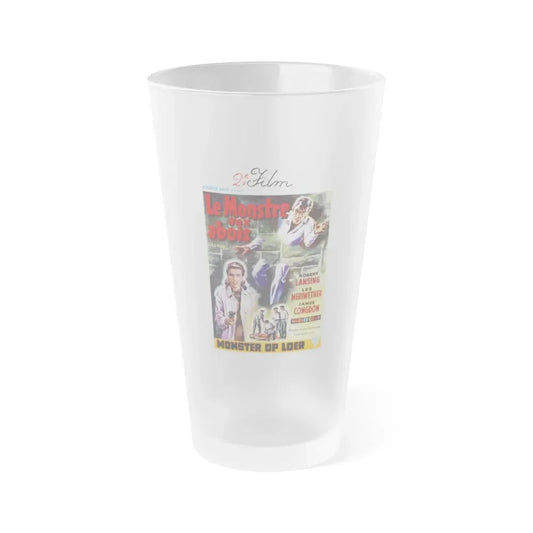 4D MAN (BELGIAN) 1959 Movie Poster - Frosted Pint Glass 16oz Default Title - Go Mug Yourself
