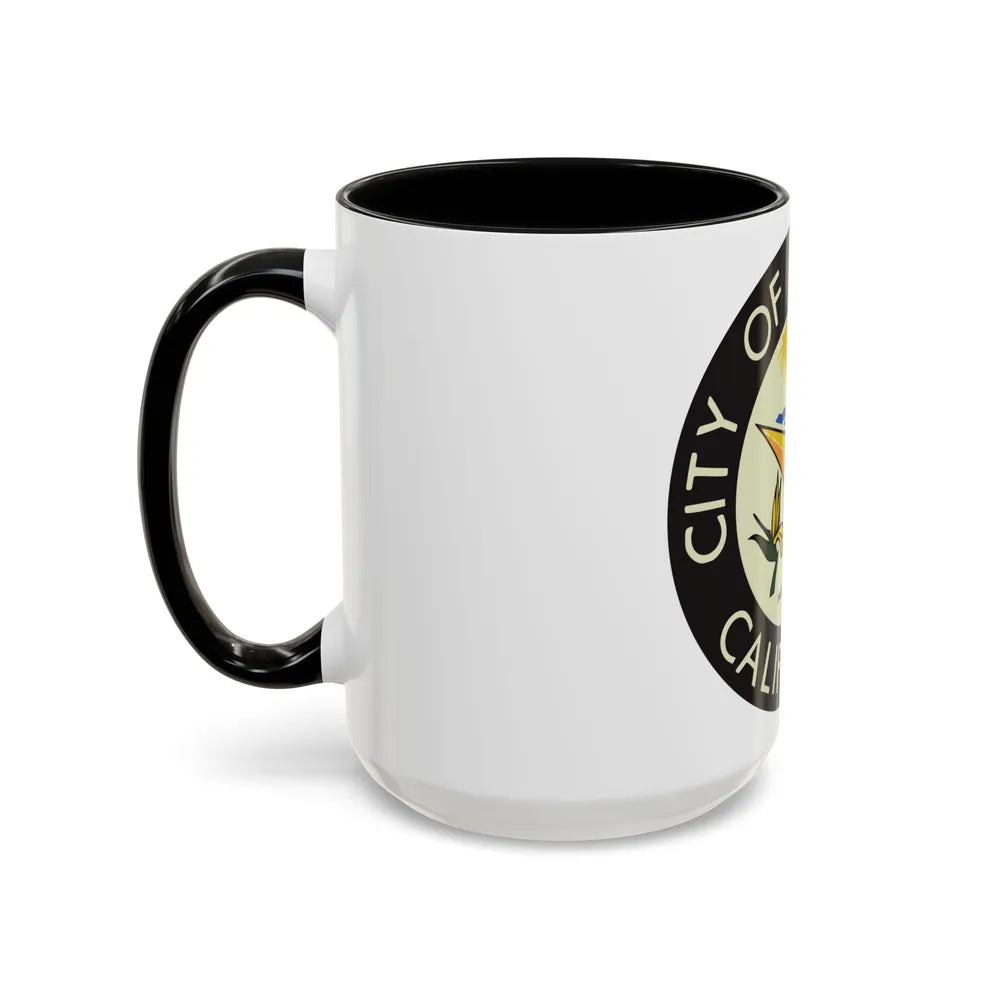 Seal of Carlsbad California - Accent Coffee Mug-Go Mug Yourself