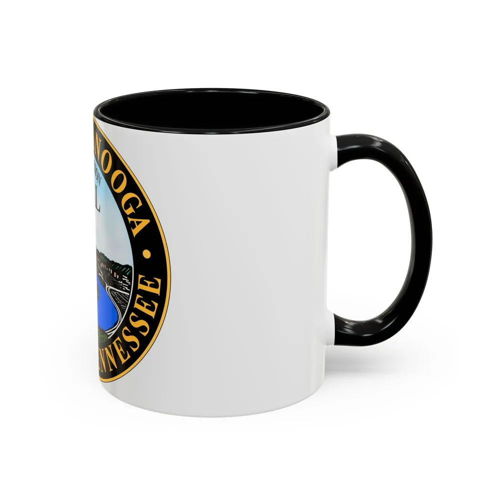 Seal of Chattanooga Tennessee - Accent Coffee Mug-Go Mug Yourself