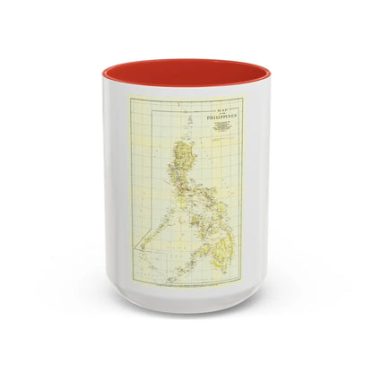 Philippines, The (1905) (Map) Accent Coffee Mug-11oz-Light Blue-Go Mug Yourself