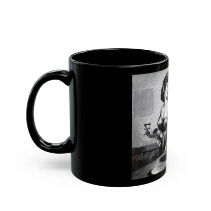 French Beret, Figure Photography magazine - Black Coffee Mug-Go Mug Yourself