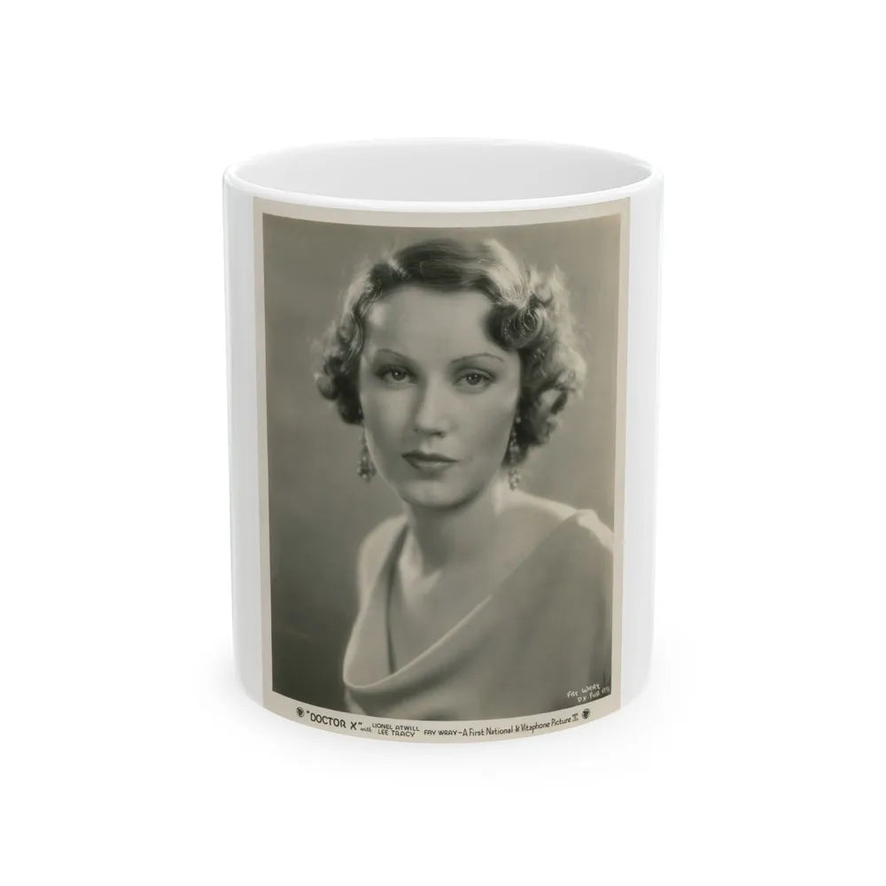 Fay Wray #137 (Vintage Female Icon) White Coffee Mug-11oz-Go Mug Yourself