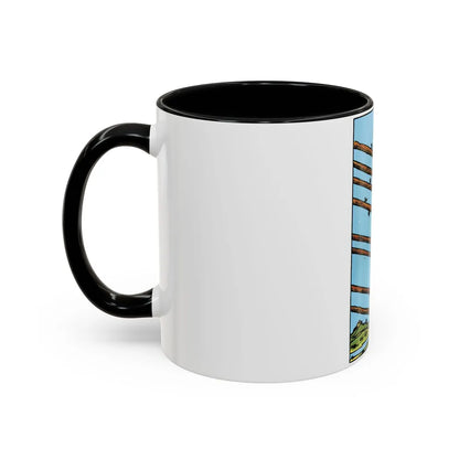 The 8 of Wands (Tarot Card) Accent Coffee Mug-Go Mug Yourself