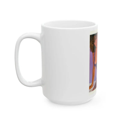 Linda Blair #218 - Partially Topless (Vintage Female Icon) White Coffee Mug-Go Mug Yourself