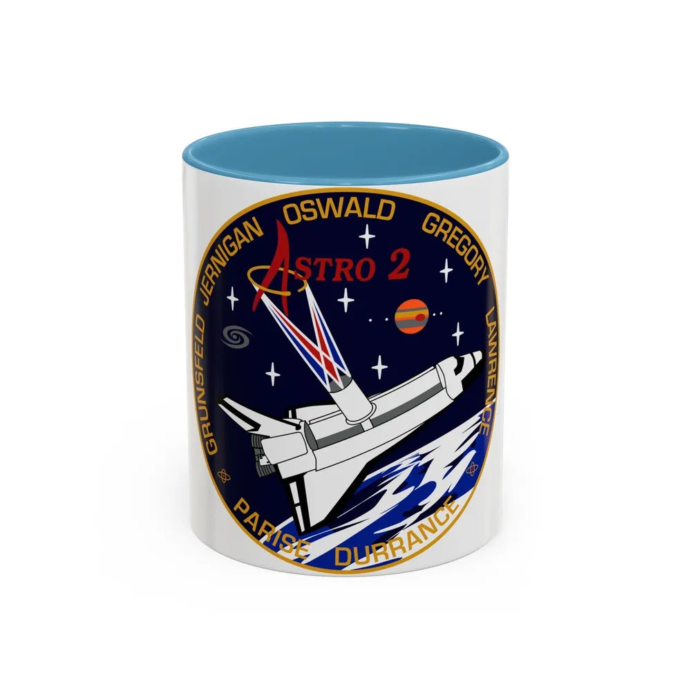 STS 67 (NASA) Accent Coffee Mug-11oz-Light Blue-Go Mug Yourself