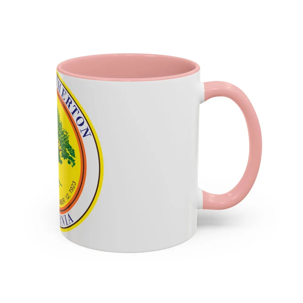 Seal of Atherton California - Accent Coffee Mug-Go Mug Yourself