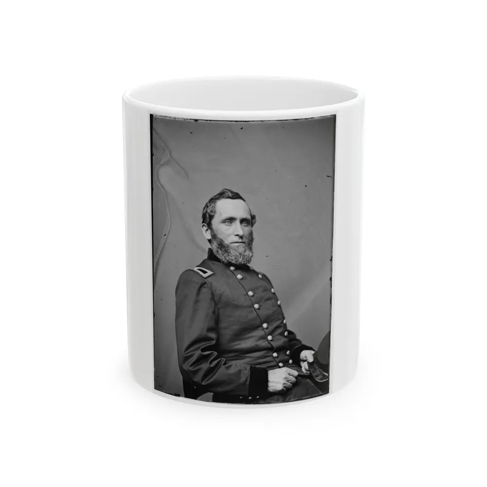 Portrait Of Brig. Gen. Benjamin M. Prentiss, Officer Of The Federal Army (Maj. Gen. From Nov. 29, 1862) (U.S. Civil War) White Coffee Mug-11oz-Go Mug Yourself