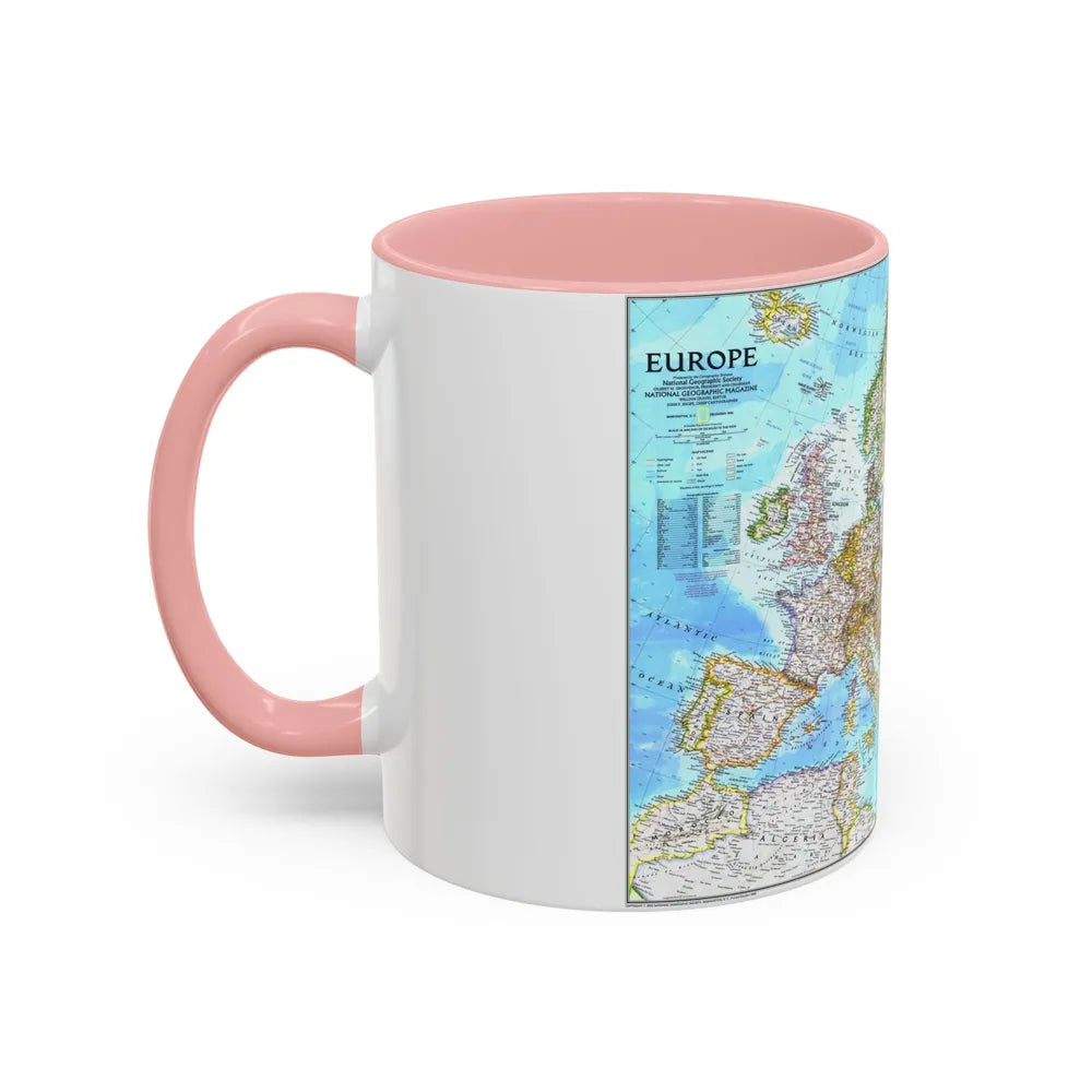 Europe (1992) (Map) Accent Coffee Mug-Go Mug Yourself