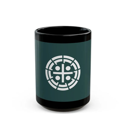 Flag of Kurume Fukuoka Japan - Black Coffee Mug-15oz-Go Mug Yourself