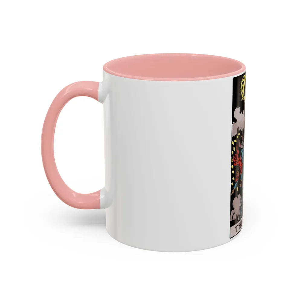 The Tower (Tarot Card) Accent Coffee Mug-Go Mug Yourself