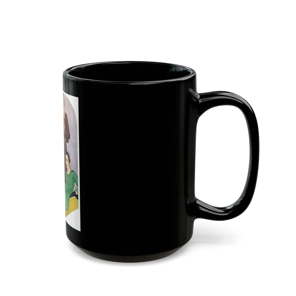 Fashion Illustration (2) - Black Coffee Mug-Go Mug Yourself