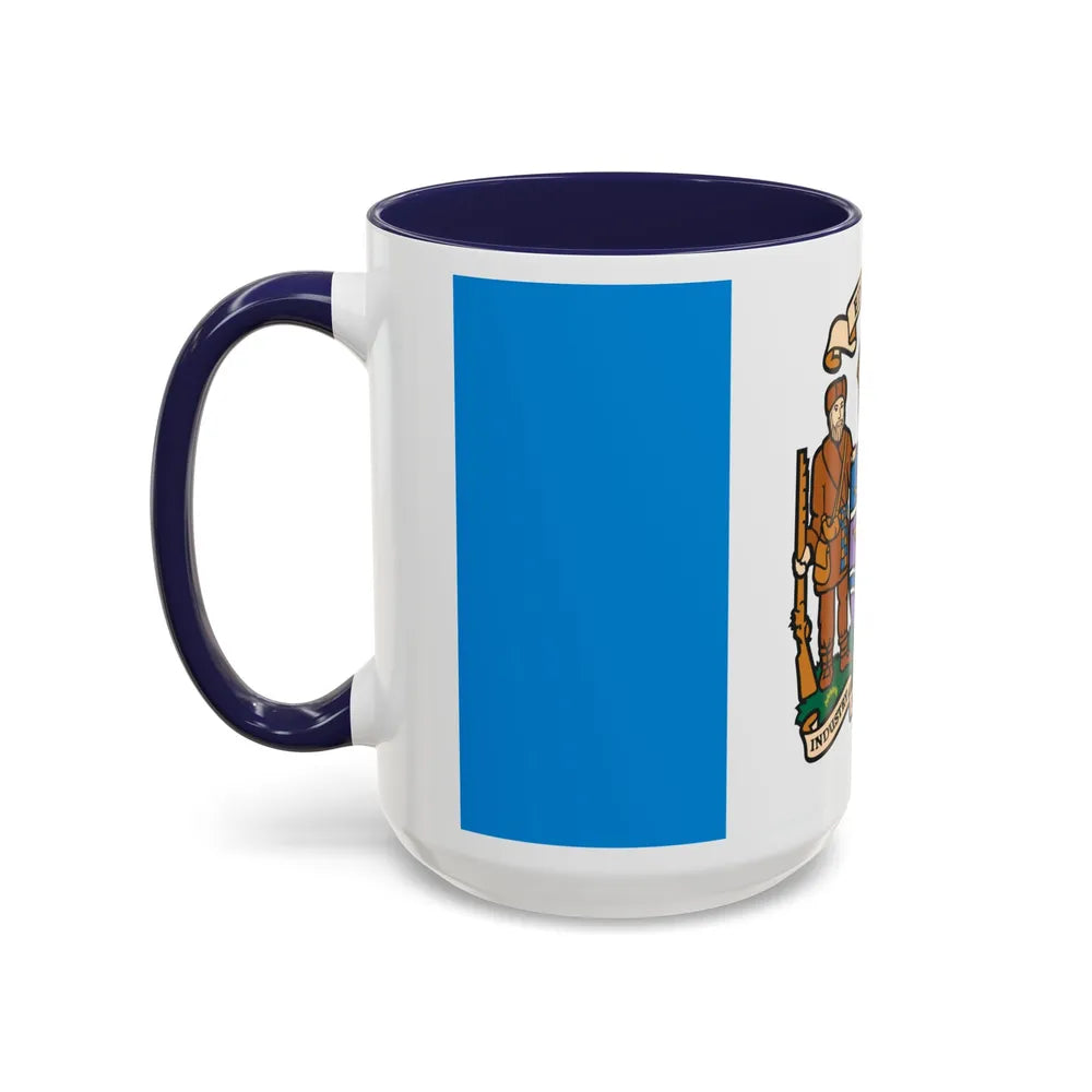 Flag of Edmonton Canada - Accent Coffee Mug-Go Mug Yourself