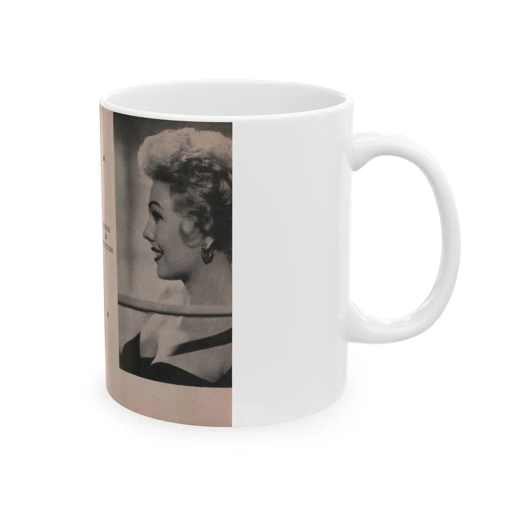 Kim Novak #144 - Scanned Mag. 66 Photos (Vintage Female Icon) White Coffee Mug-Go Mug Yourself