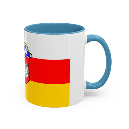 Flag of Freising Germany - Accent Coffee Mug-Go Mug Yourself