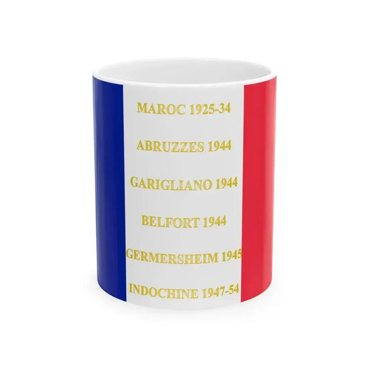 4e regiment de tirailleurs marocains - drapeau (France) White Coffee Mug 11oz - Go Mug Yourself