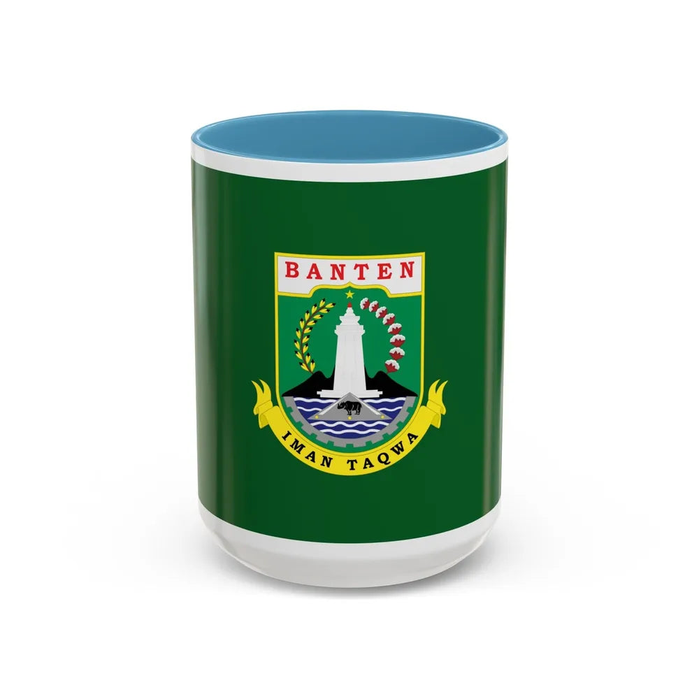 Flag of Banten Indonesia - Accent Coffee Mug-15oz-Light Blue-Go Mug Yourself