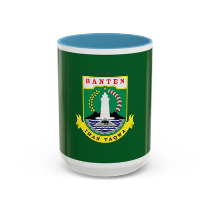 Flag of Banten Indonesia - Accent Coffee Mug-15oz-Light Blue-Go Mug Yourself