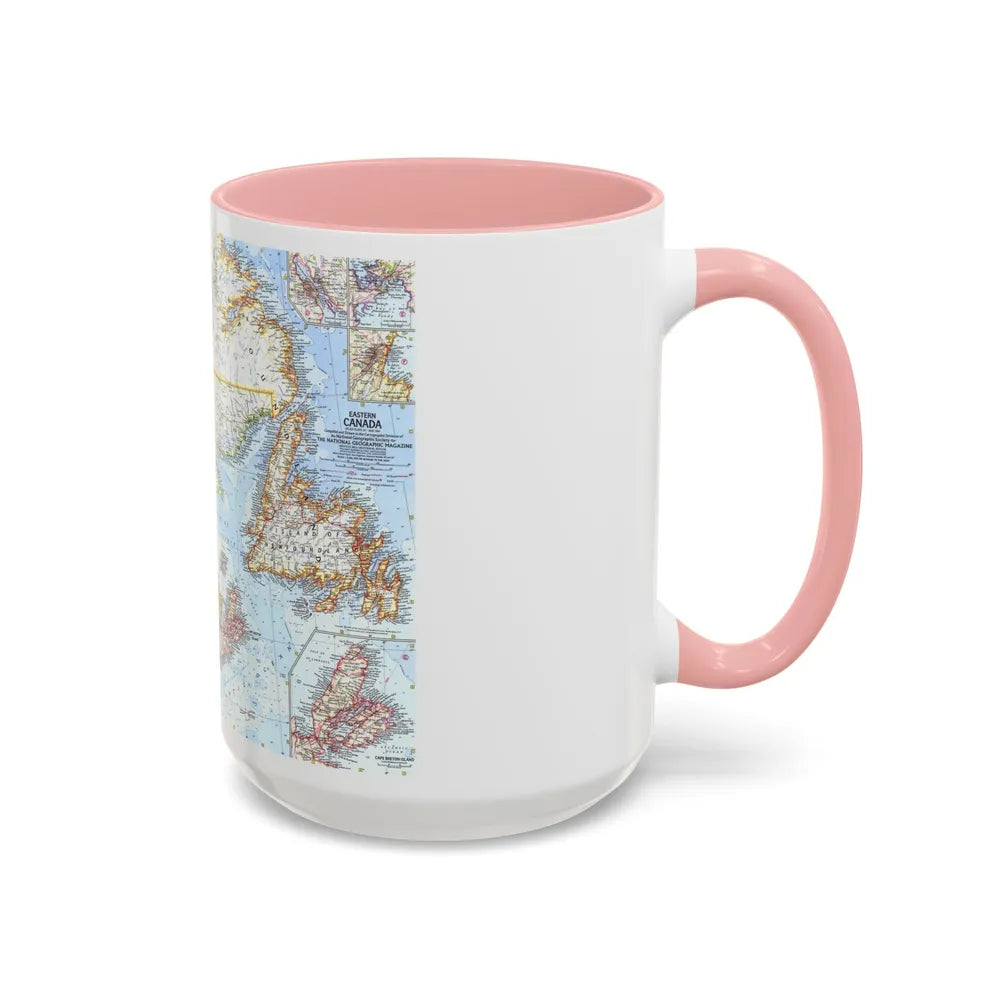 Canada - Eastern (1967) (Map) Accent Coffee Mug-Go Mug Yourself