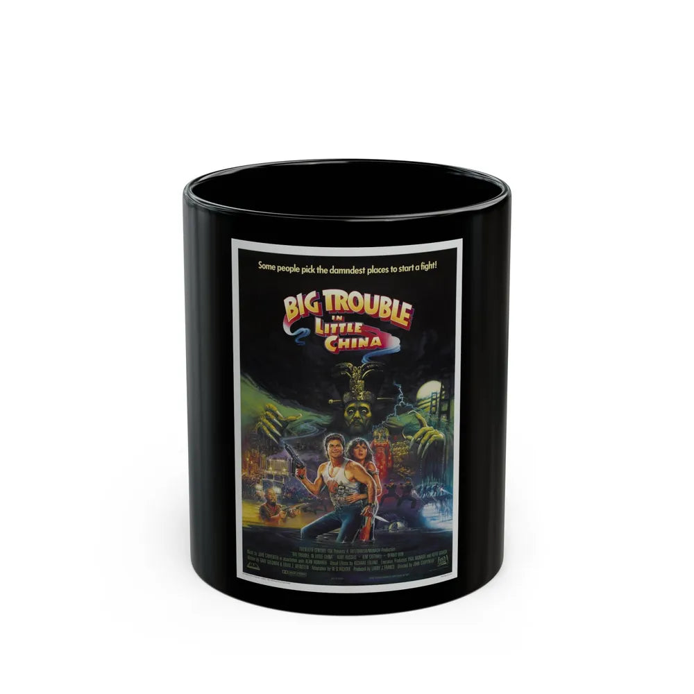 BIG TROUBLE IN LITTLE CHINA (3) 1986 Movie Poster - Black Coffee Mug-11oz-Go Mug Yourself