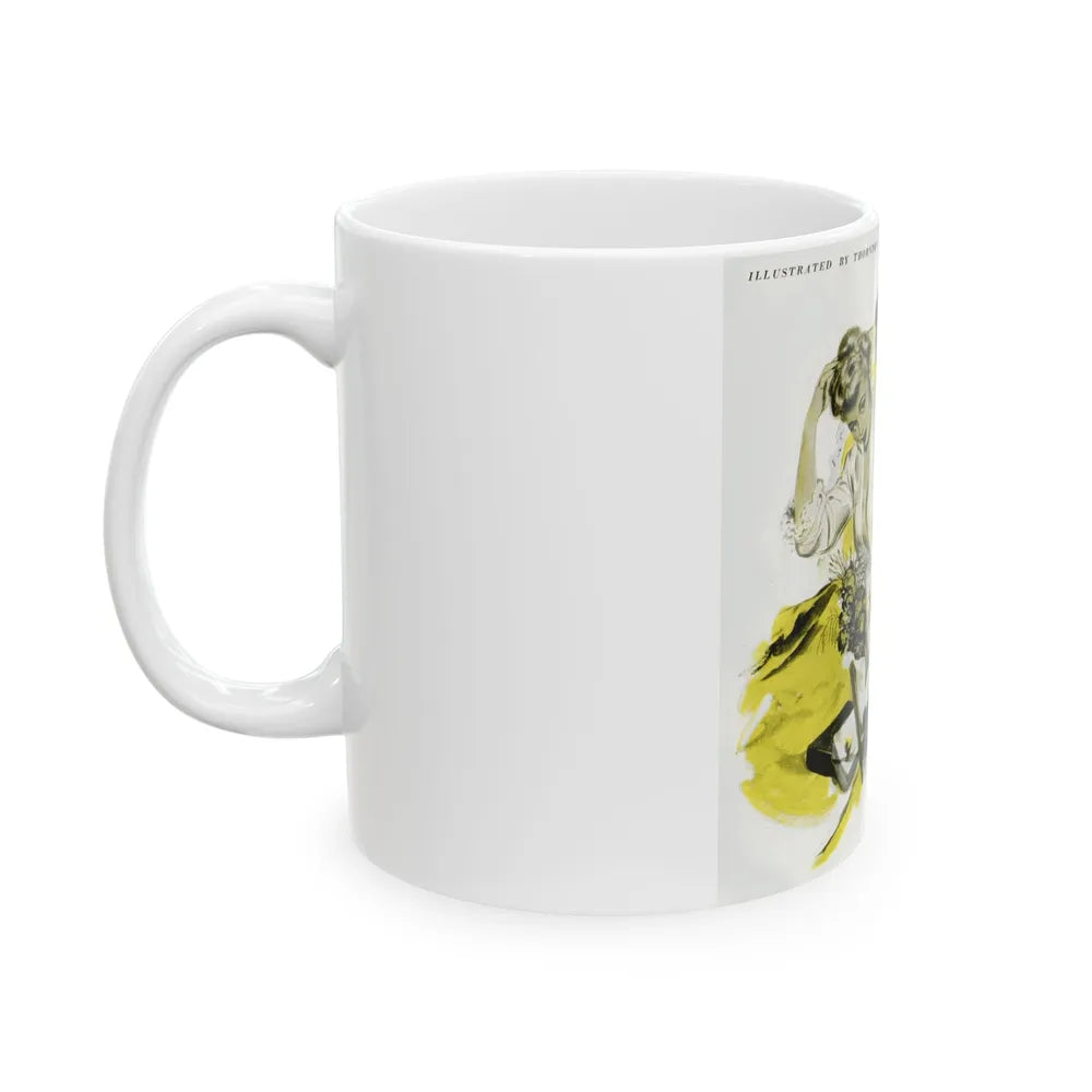 Dottie Looked At Marv, 1948 - White Coffee Mug-Go Mug Yourself