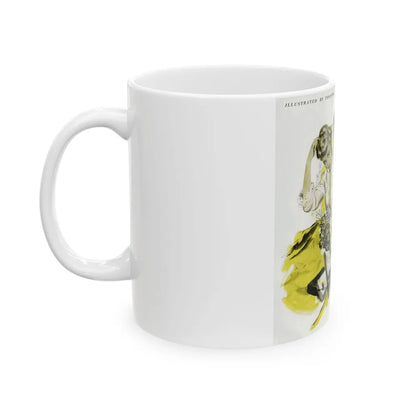 Dottie Looked At Marv, 1948 - White Coffee Mug-Go Mug Yourself